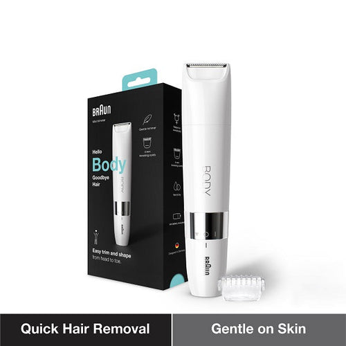 Braun Body Mini Trimmer BS1000 Wet & Dry with Trimming Comb
