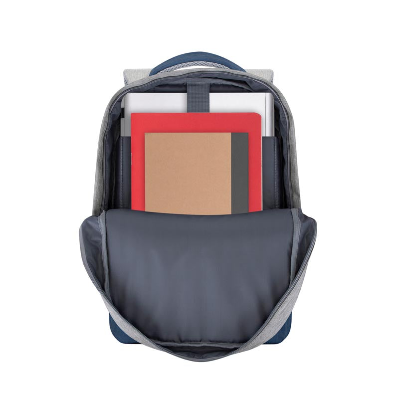 Rivacase 7562-DB Prater Anti-Theft Laptop backpack 15.6 - Grey/Blue