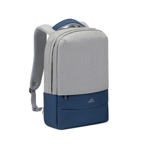 Rivacase 7562-DB Prater Anti-Theft Laptop backpack 15.6 - Grey/Blue