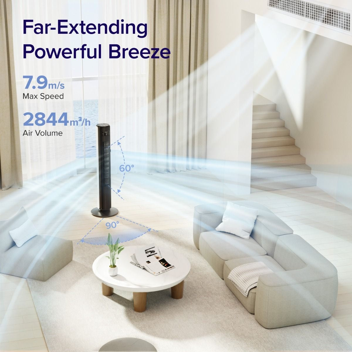 Levoit LV-F422SFAN-UK Towerfan Smart 42