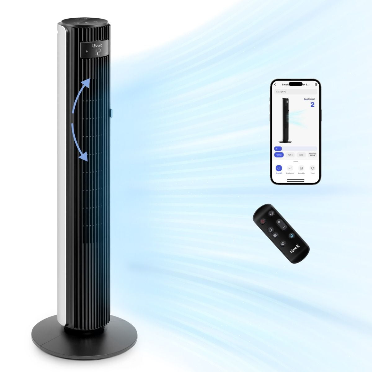 Levoit LV-F422SFAN-UK Towerfan Smart 42