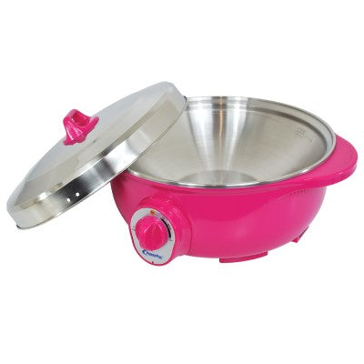 PowerPac PPEC813 Stainless Steel Electric Wok 13 Inch
