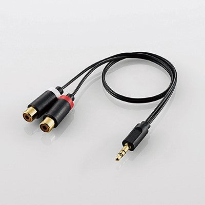 Elecom DH-MWRFN03 Conversion Adapter 0.3m Audio Slim Cable