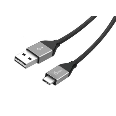 J5Create JUCX12BL 1M USB Type-C to USB 2.0 Cable (Black)