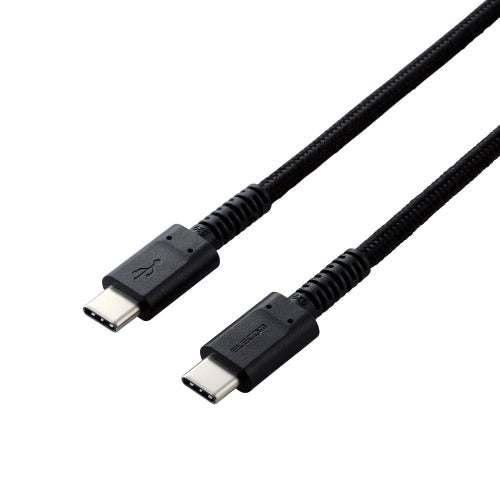 Elecom MPA-CCS03PNBK USB C to C Cable PD 60W 0.3M (Black)
