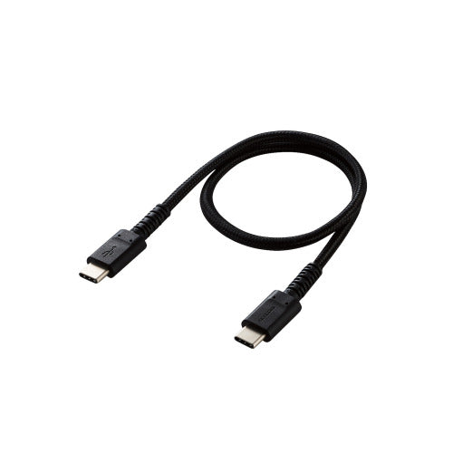 Elecom MPA-CCS03PNBK USB C to C Cable PD 60W 0.3M (Black)