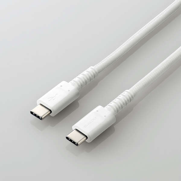 Elecom MPA-CCS20PNWH USB C to C CABLE PD CERTIFIED 2M (White)
