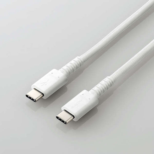 Elecom MPA-CCS20PNWH USB C to C CABLE PD CERTIFIED 2M (White)