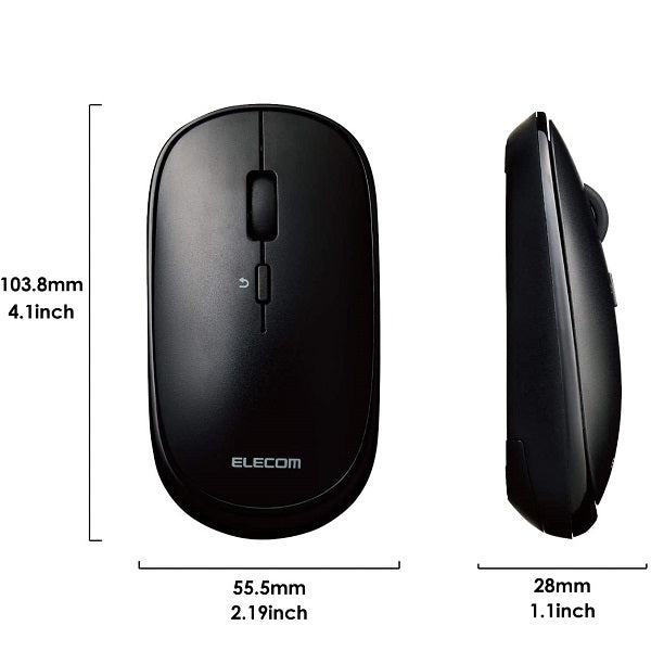 Elecom Blue LED Wireless Mouse (Black)