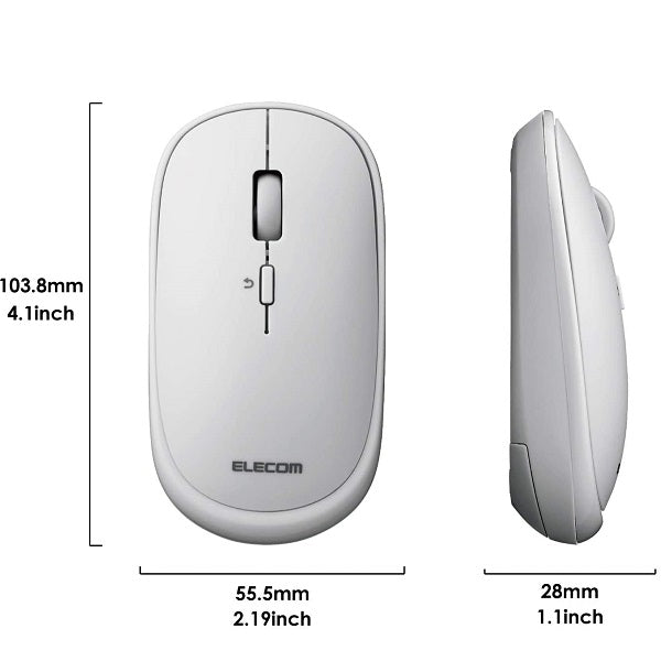 Elecom Blue LED Wireless Mouse (Gray)