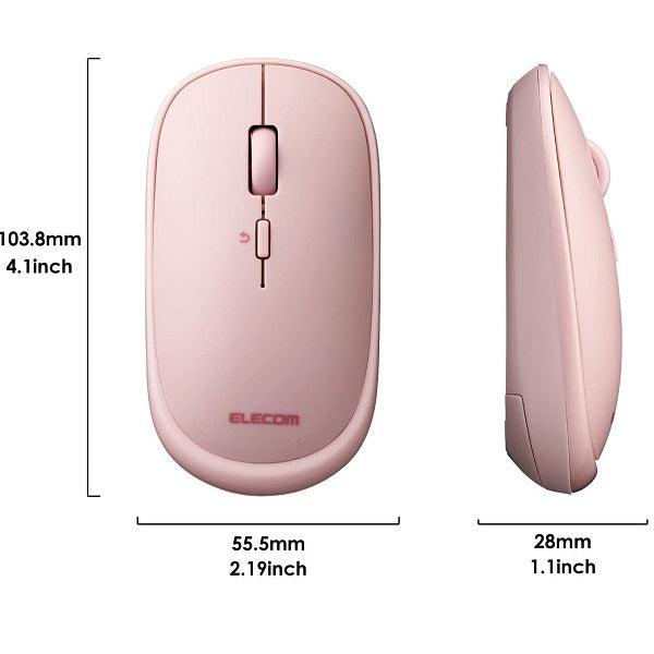 Elecom Blue LED Wireless Mouse (Pink)