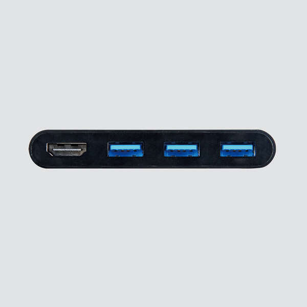 Elecom DST-C15BK TYPEC DOCKING STATION USB3.1 GEN1 X 3 PORT/ HDMI/4K/(Black)