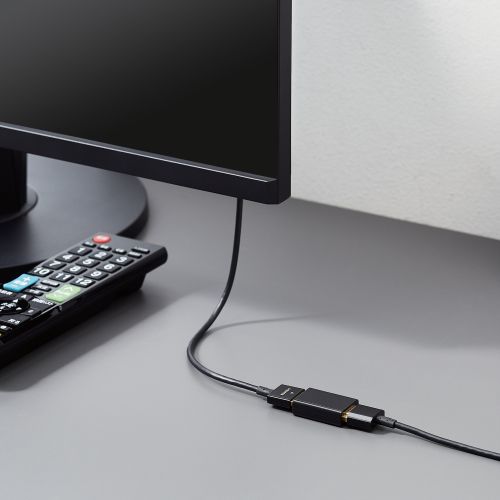 Elecom AD-HDAASS01BK HDMI Conversion Adapter Slim (Black)