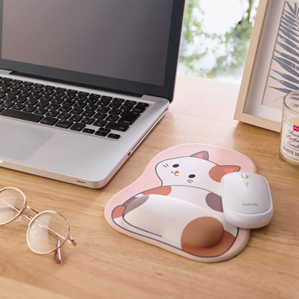 Elecom MP-AN05CAT Animal Mouse Pad With Wrist Rest (Cat)