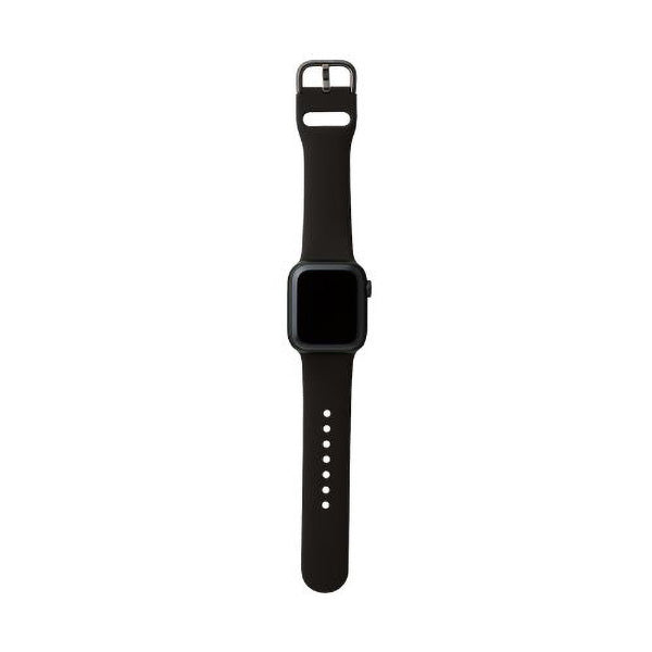 Elecom AW-41BDSCBK 38mm-41mm for Apple Watch Band Silicone (Black)