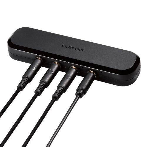Elecom EHP-35AD03BK Multi-Earphone Splitter 3Port Audio Adpt