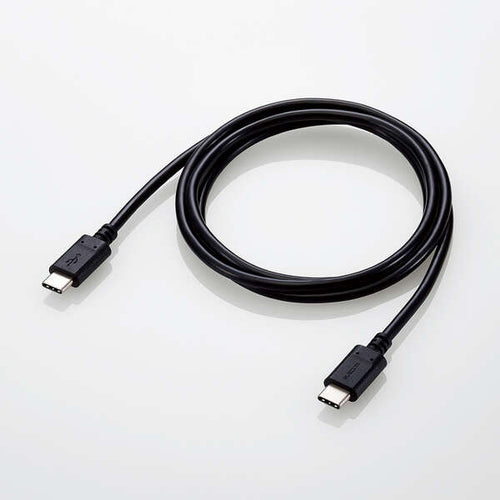 Elecom U2C-CC5PC10NBK PD100W Type C- C Cable 1M Black