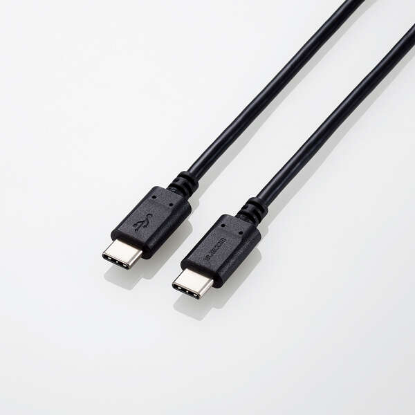 Elecom U2C-CC5PC20NBK PD100W Type C-C Cable 2M Black