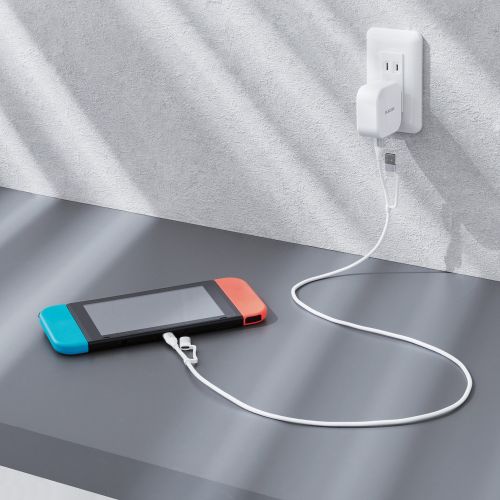 Elecom MPA-AMBCC10WH 4 in 1 USB Cable PD 60W A-C/B C-C/B 1M (White)