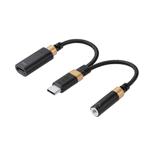 Elecom MPA-C35CSDPDBK High Res Adaptive USB Type C Conversion PD 27W (Black)