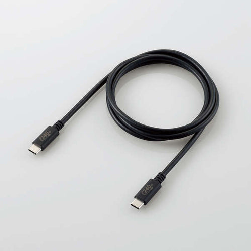 Elecom U2C-CCPE10NBK PD240W Type C-C Cable 1M Black