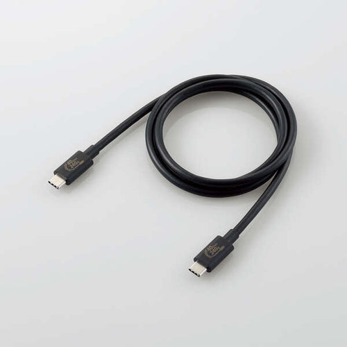 Elecom USB4-CCPE10NBK PD240W USB4 Type C-C Cable 1M Black