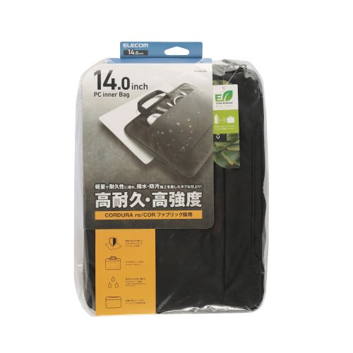 Elecom BM-IBLW14NBK Laptop Inner Bag Cordura Eco  14inch (Black)