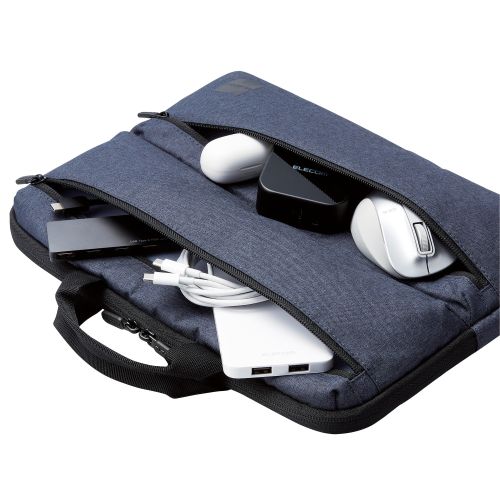 Elecom BM-IBHCH14NNV Laptop Bag Front Pocket  Horizontal 14inch (Navy)