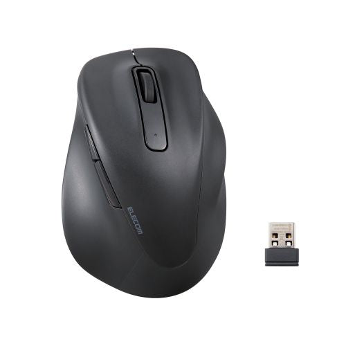 Elecom M-XGM30DBSKBK 5 Button Wireless Silent Mouse (M) - Black