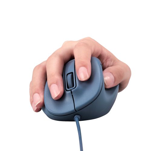 Elecom M-XGM30UBSKBU 5 Button Wired Silent Mouse Blue (M)    