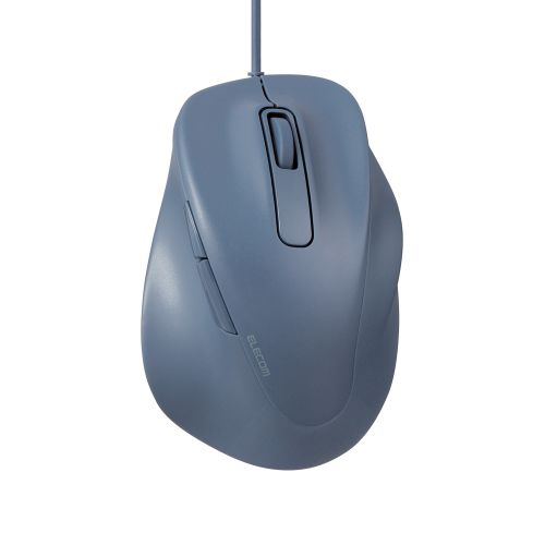 Elecom M-XGM30UBSKBU 5 Button Wired Silent Mouse Blue (M)    