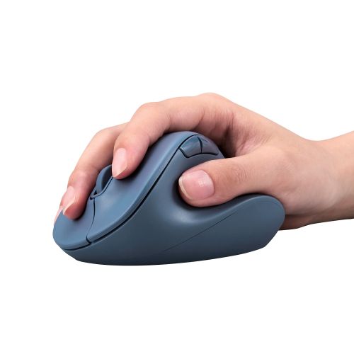 Elecom M-XGS30BBSKBU 5 Button BT Silent Mouse (S) - Blue