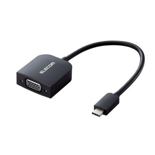Elecom AD-CVGABK3 Type C to VGA Adapter (Black)