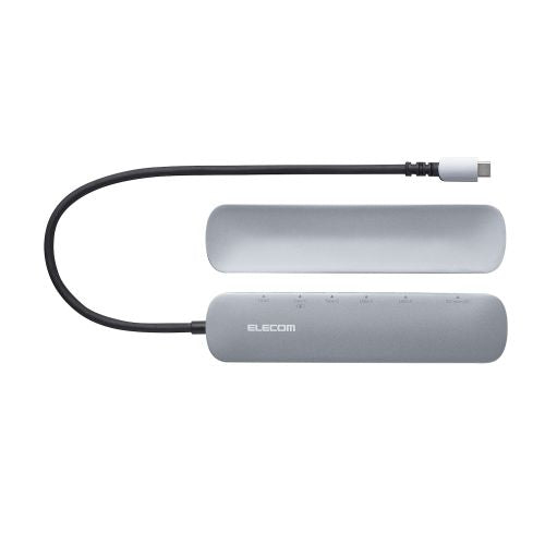 Elecom DST-C20SV USB C Docking Station Usb-A×2 Hdmi×1 Usb-C×2 Sd+Microsd Magnet Stand
