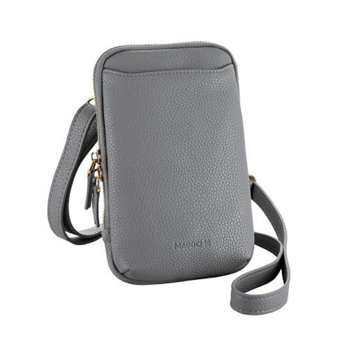 Elecom P-MAP01BK Smartphone Shoulder Pouch with Zipper (Black)