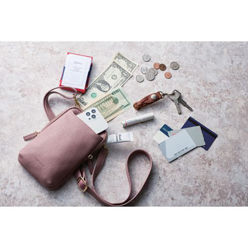Elecom P-MAP01PN Smartphone Shoulder Pouch with Zipper (Pink)