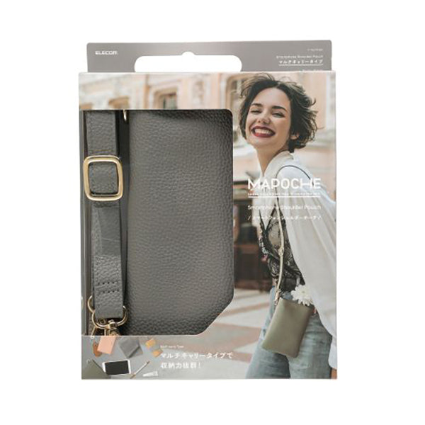 Elecom P-MAP03BU Smartphone Shoulder Pouch (Black)