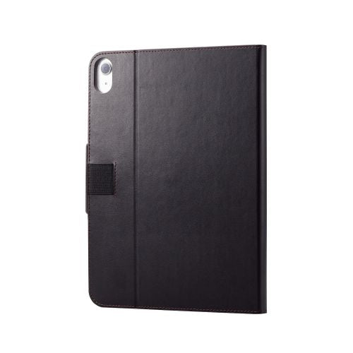 Elecom iPad 10.9-inch (Gen10) Soft Leather Case 360° Pencil Holder Bk