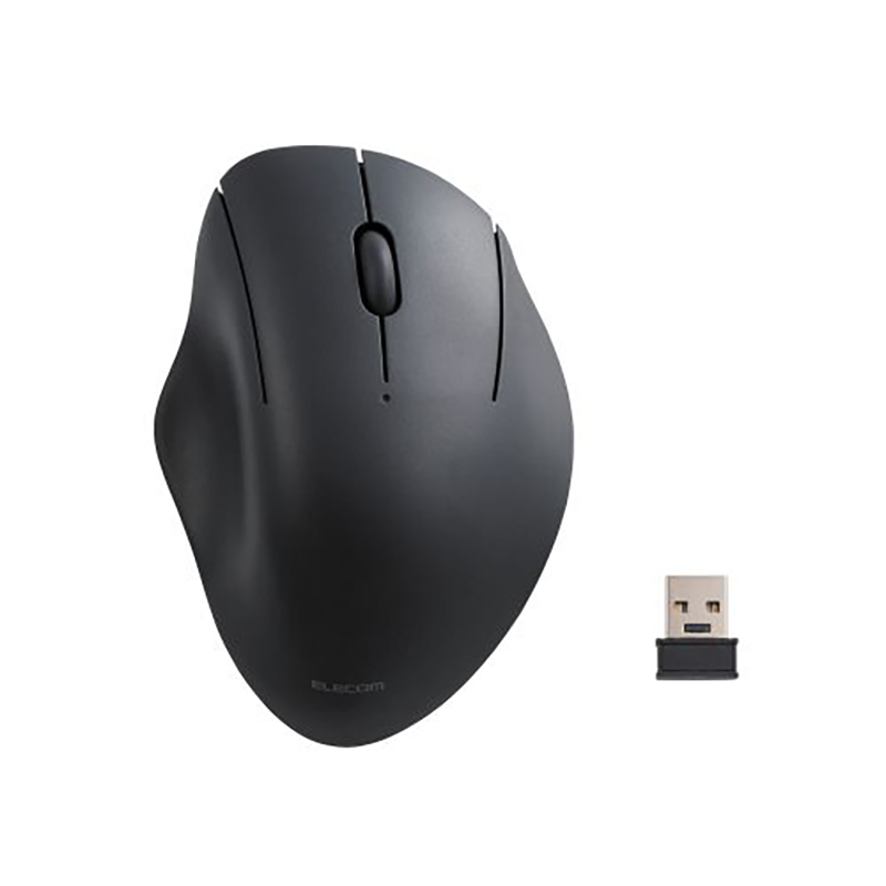 Elecom M-SH10DBSKBK Anti Bacterial 3 BTN Wireless Silent Mouse (Black)
