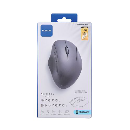 Elecom M-SH20BBSKBK Anti Bacterial 5 BTN BT Silent Mouse (Black)