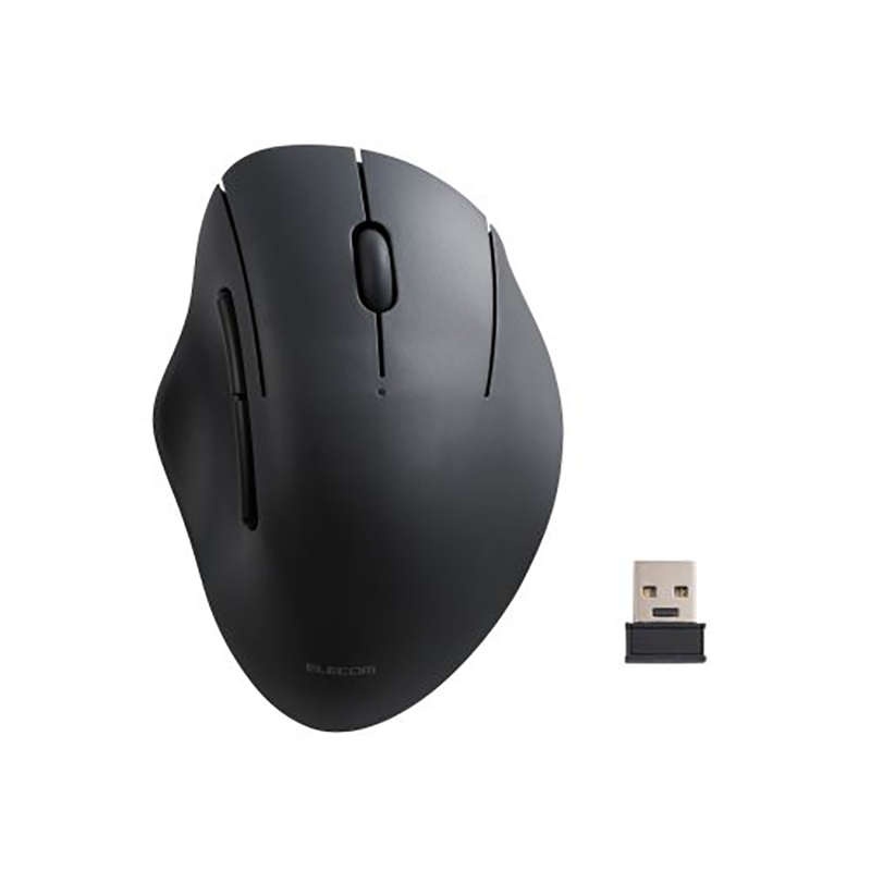 Elecom M-SH20DBSKBK Anti Bacterial 5 BTN Wireless Silent Mouse (Black)