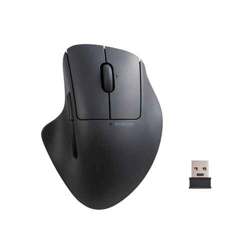 Elecom M-SH30DBSKBK Anti Bacterial 5 BTN Tilt  Wireless Silent Mouse (Black)