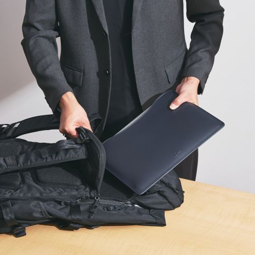 Elecom BM-IBSVM2213NV Soft leather Inner sleeve MacBook  13 (Navy)