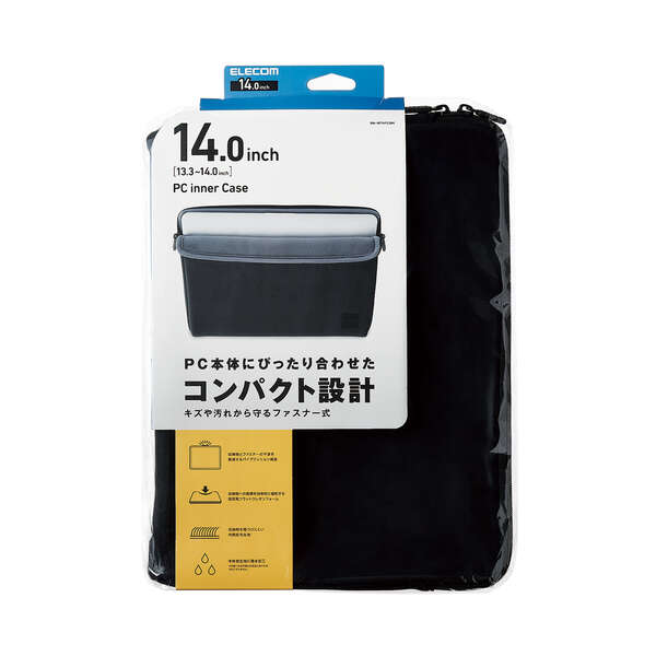 Elecom BM-IBTHF03BK  14-inch Laptop Sleeve Shock Absorption (Black)