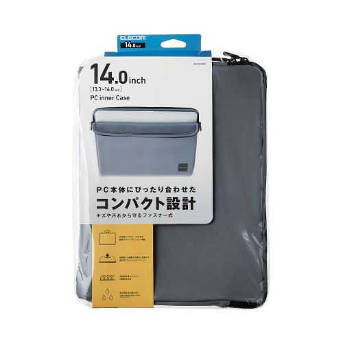 Elecom BM-IBTHF03GY 14-inch Laptop Sleeve Shock Absorption (Grey)