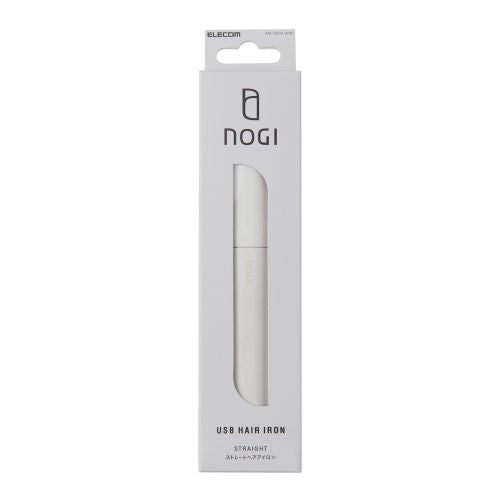 Elecom HAB-HIS01UWH USB Hair Iron Straightener (White)