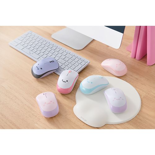Elecom M-IR07DRSPF4-G Anti Bacterial Wireless 3 BTN Silent Mouse (Pink/White)