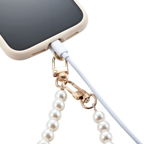 Elecom P-STHPAL Smartphone Hand Strap Pearl