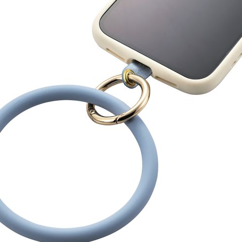 Elecom P-STHSIBU Smartphone Hand Strap Silicon Ring (Blue)
