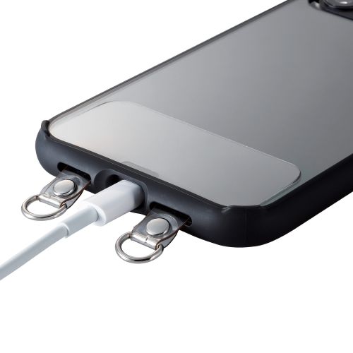 Elecom P-STHD2CR Smartphone Strap Holder 2 Holes 2pc (Clr)